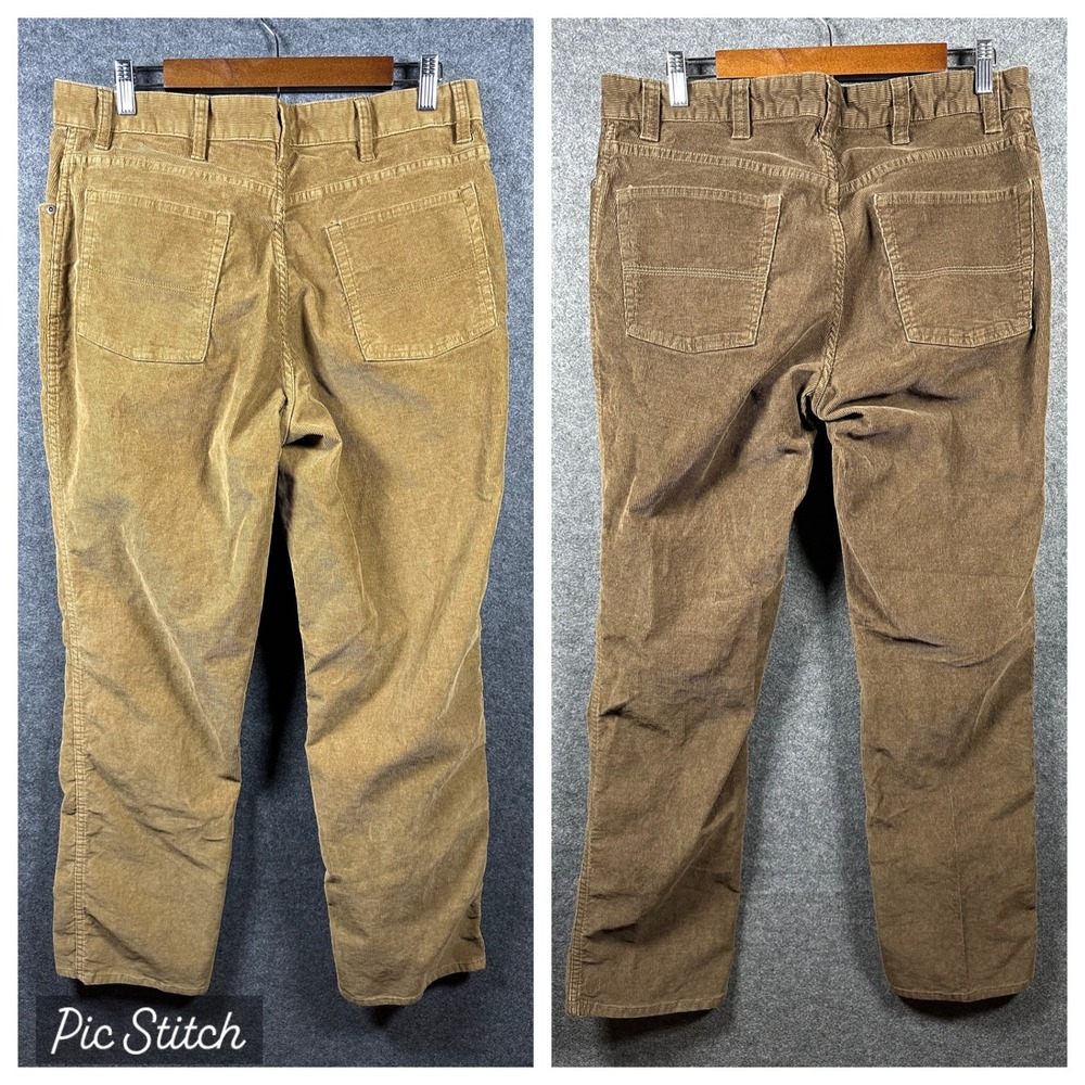L.L. Bean Men's Tan Corduroy Trousers